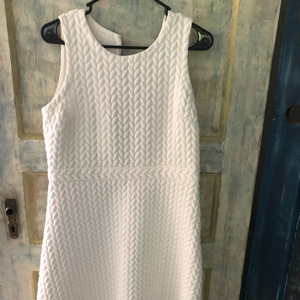 White thick strap dress